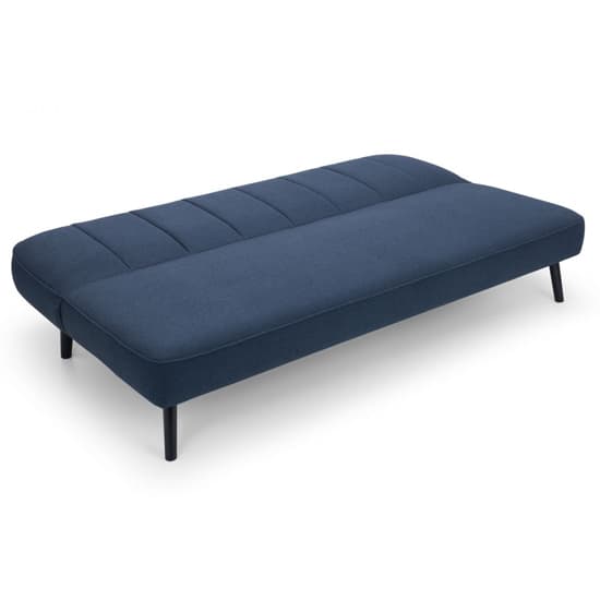 Maceo Curved Back Linen Upholstered Sofabed In Blue_4