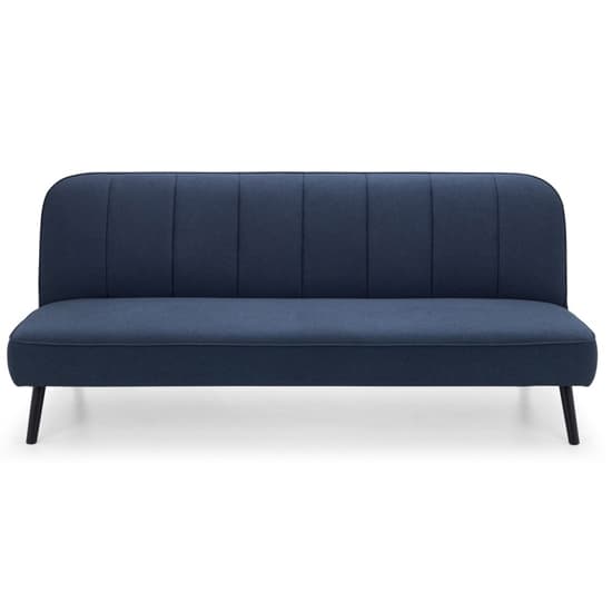 Maceo Curved Back Linen Upholstered Sofabed In Blue_5