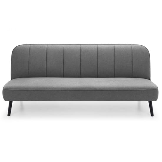 Maceo Curved Back Linen Upholstered Sofabed In Grey_5