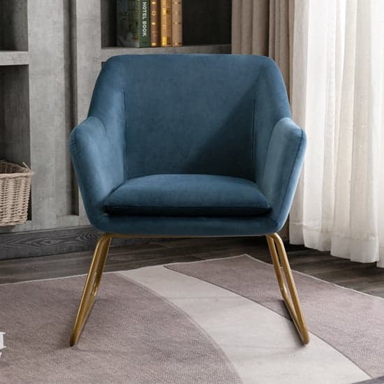 Mcnary Fabric Armchair In Blue_2