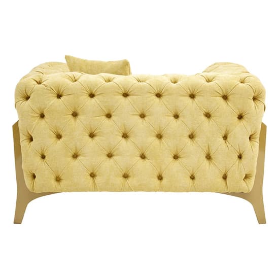 Medina Upholstered Fabric Armchair In Yellow_4