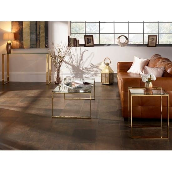 Megan Clear Glass Rectangular Coffee Table With Gold Legs_3