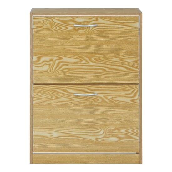 Megrez Wooden Shoe Cabinet With 2 Flip Doors In Brown_2
