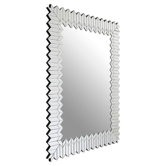 Mekbuda Rectangular Wall Bedroom Mirror In Silver Frame_2