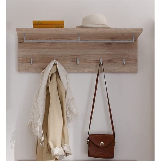 Melay Wooden Coat Rack With Shelf In San Remo Light Oak_1