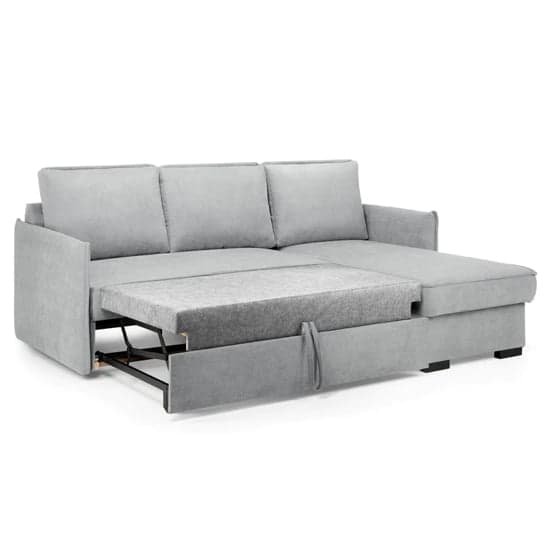 Melina Fabric Corner Sofa Bed In Grey_2