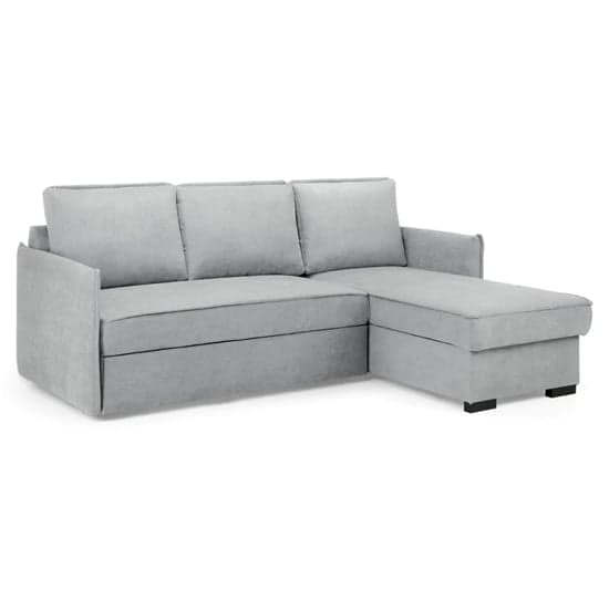 Melina Fabric Corner Sofa Bed In Grey_1