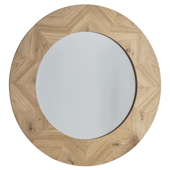 Melino Round Wall Mirror In Mat Lacquer Frame_4