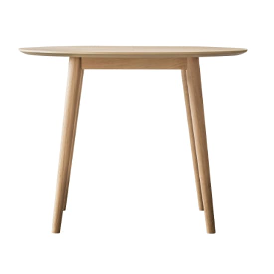 Melino Round Wooden Dining Table In Mat Lacquer_3