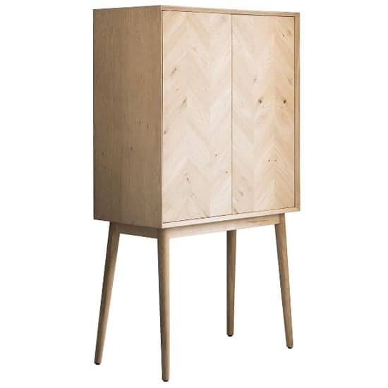 Melino Wooden Bar Cabinet With 2 Doors In Mat Lacquer_2