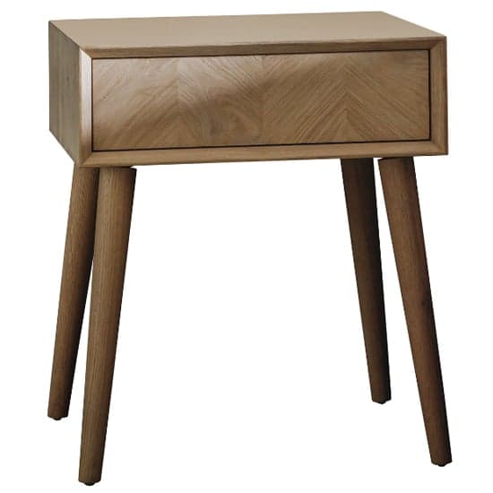 Melino Wooden Side Table With 1 Drawer In Mat Lacquer_2