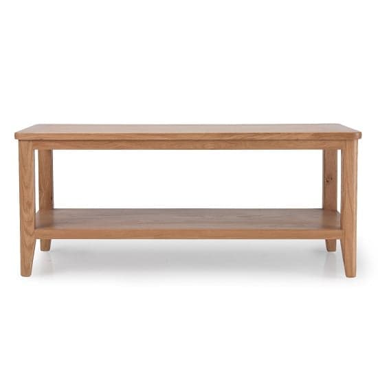 Melton Wooden Coffee Table In Natural Oak With Undershelf_3