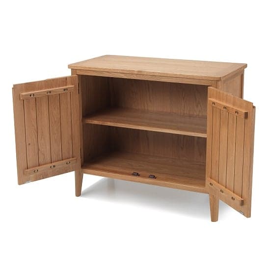 Melton Wooden Sideboard In Natural Oak With 2 Doors_2