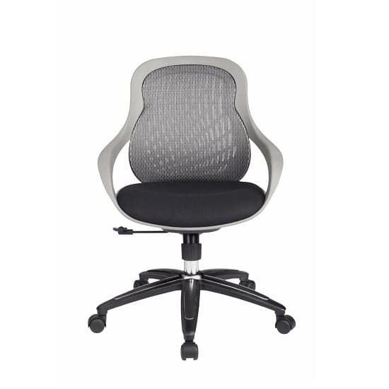 Crofts Fabric Home And Office Chair In Grey And Black_1