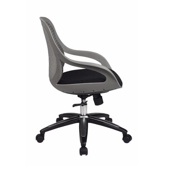 Crofts Fabric Home And Office Chair In Grey And Black_2