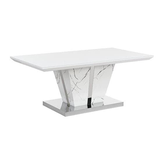 Memphis High Gloss Coffee Table In Vida Marble Effect Glass Top_5
