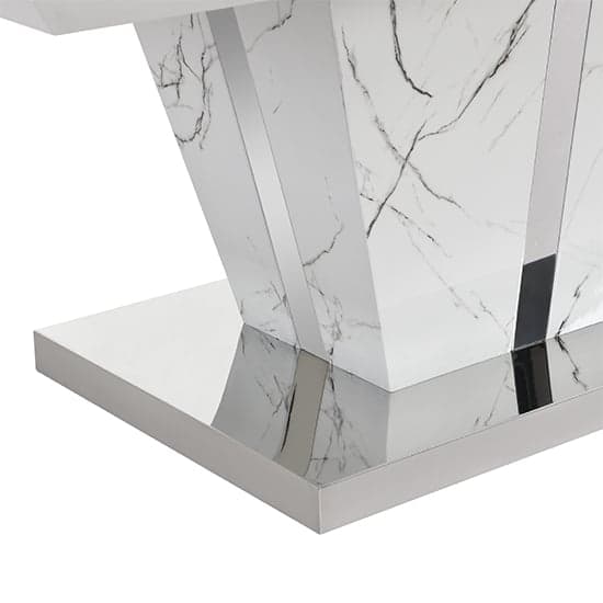 Memphis High Gloss Coffee Table In Vida Marble Effect Glass Top_8