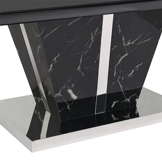 Memphis High Gloss Coffee Table In Milano Marble Effect Glass Top_8