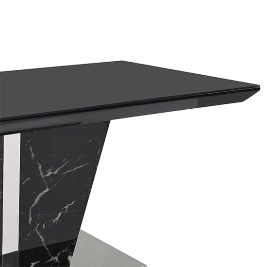 Memphis High Gloss Coffee Table In Milano Marble Effect Glass Top_9