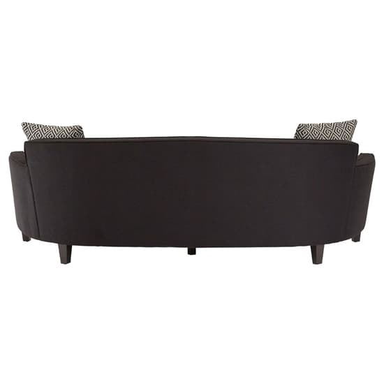 Menkar Upholstered Fabric 3 Seater Sofa In Black_4