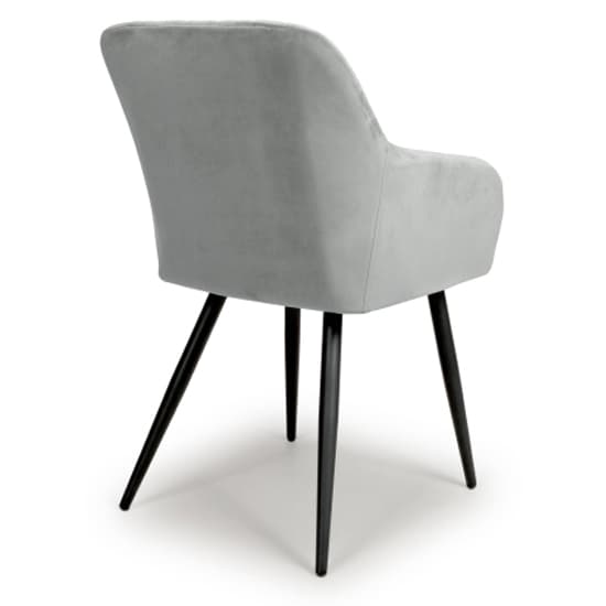 Menton Grey Brushed Velvet Dining Chairs In Pair_3