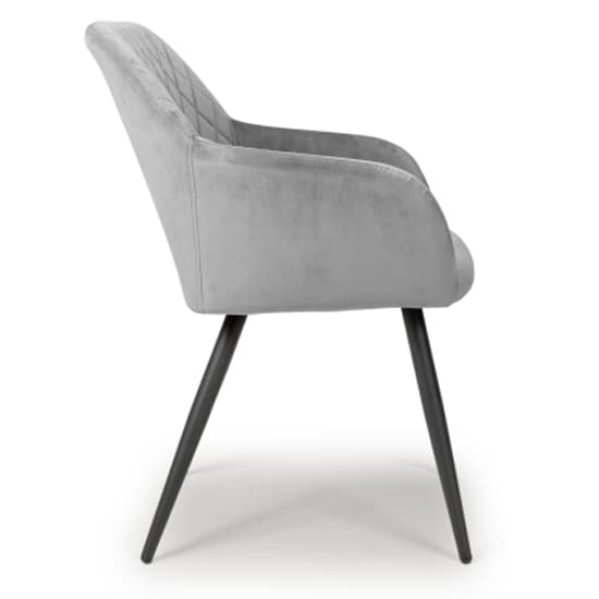 Menton Grey Brushed Velvet Dining Chairs In Pair_4