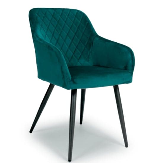 Menton Mint Green Brushed Velvet Dining Chairs In Pair_2