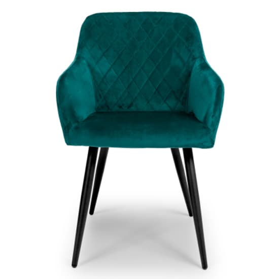 Menton Mint Green Brushed Velvet Dining Chairs In Pair_5