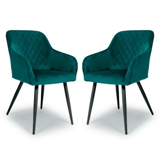 Menton Mint Green Brushed Velvet Dining Chairs In Pair_1