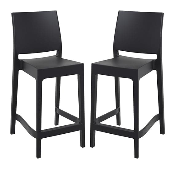 Mesa Black Polypropylene Bar Chairs In Pair_1