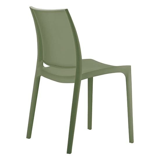 Mesa Olive Green Polypropylene Dining Chairs In Pair_5