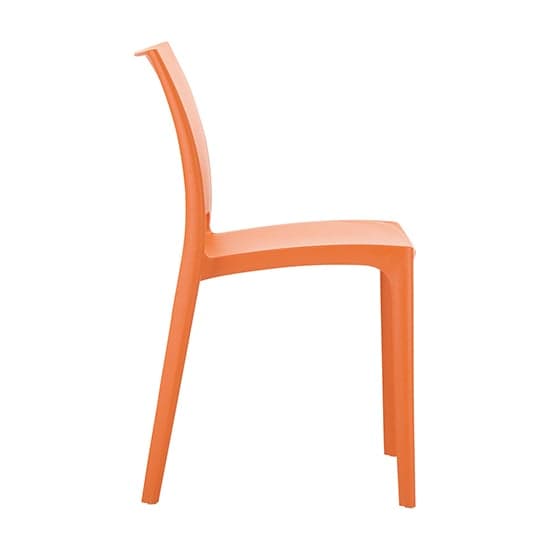 Mesa Orange Polypropylene Dining Chairs In Pair_3