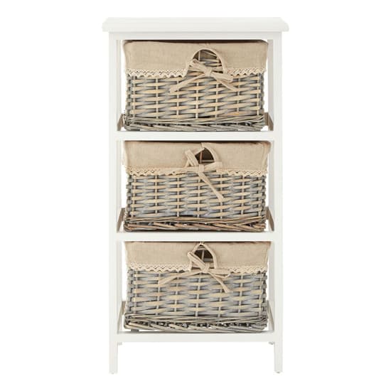 Mesan Wooden Chest Of 3 Woven Willow Drawers In White_3