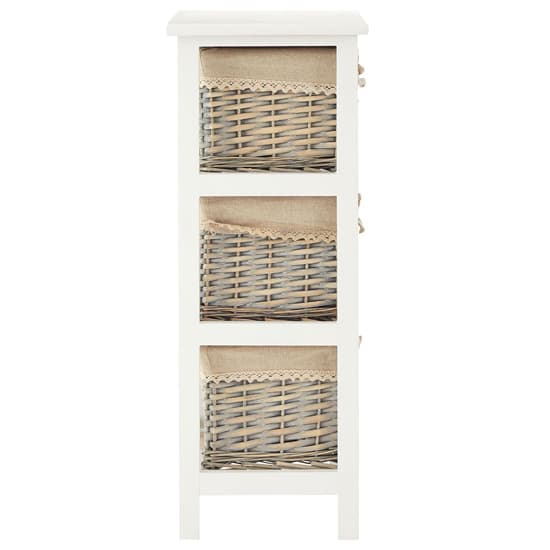 Mesan Wooden Chest Of 3 Woven Willow Drawers In White_4