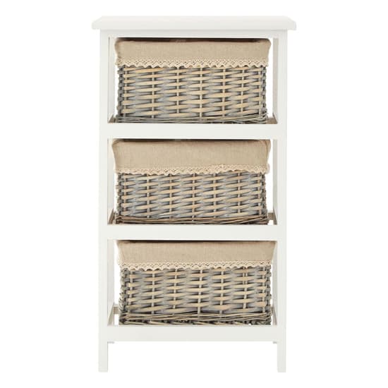 Mesan Wooden Chest Of 3 Woven Willow Drawers In White_5