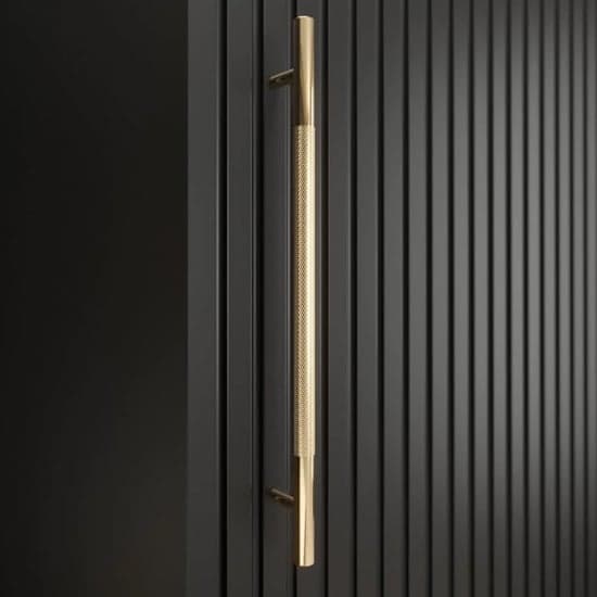 Metz I Wooden Wardrobe With 2 Sliding Doors 180cm In Black_5