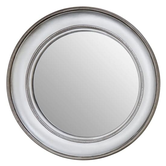Mevotek Round Wall Mirror In Silver_1