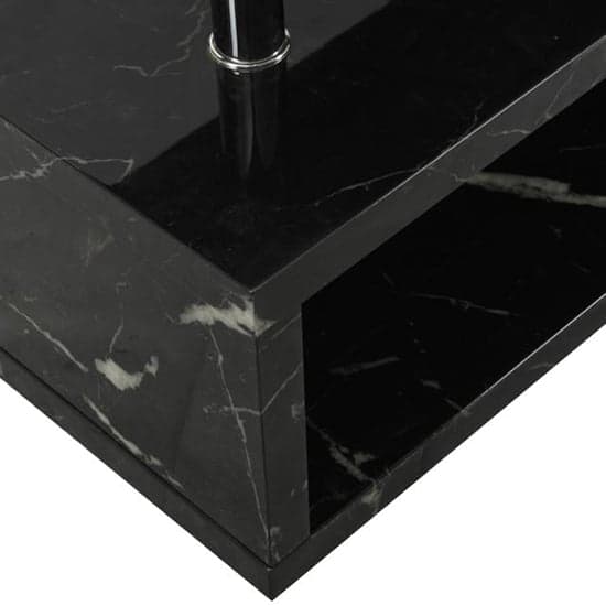 Miami High Gloss S Shape TV Stand In Milano Marble Effect_8