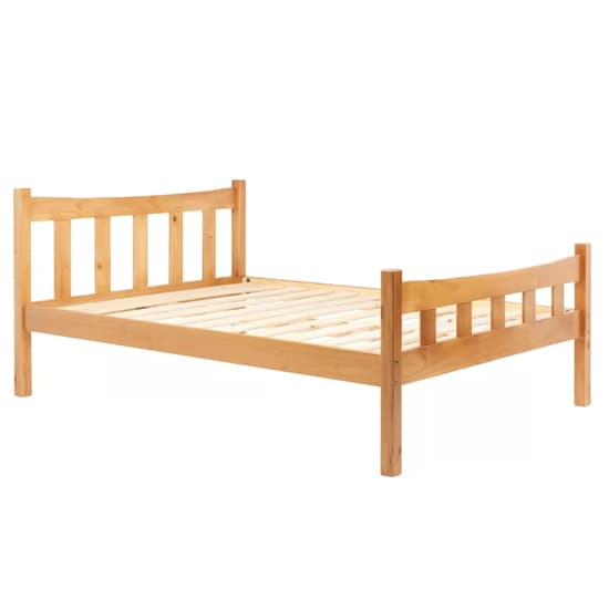 Miamian Wooden Small Double Bed In Antique Pine_3