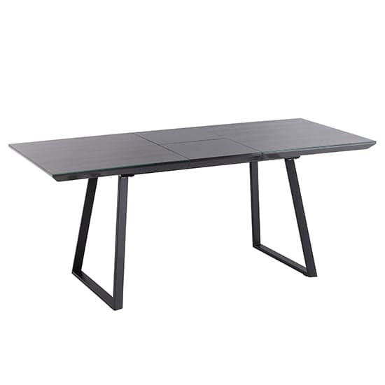 Michton Extending Glass Top Dining Table In Grey Oak_1