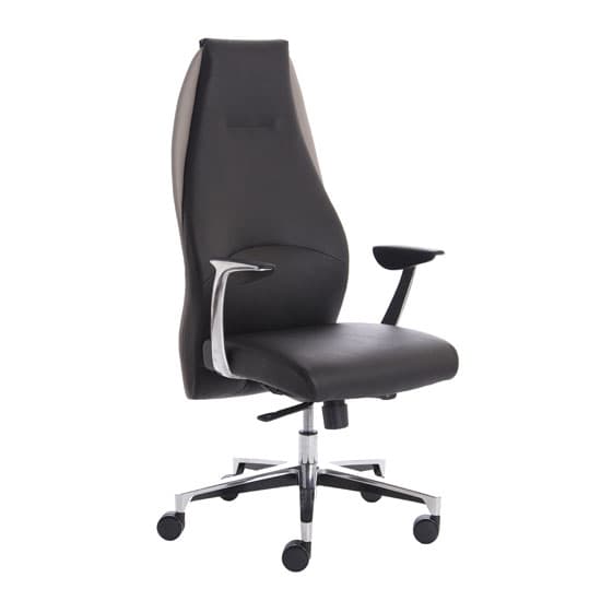 Mien Leather Executive Office Chair In Black And Mink_1