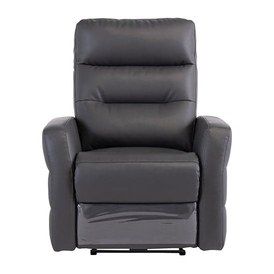 Mila Leather Electric Recliner Armchair In Charcoal_1