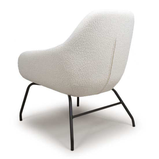 Milan Boucle Fabric Lounge Chair In Ivory With Black Metal Legs_6