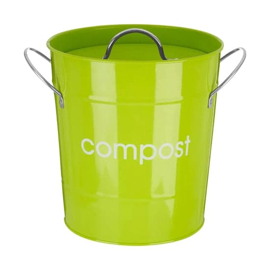 Milan Metal Compost Bin In Lime Green_2