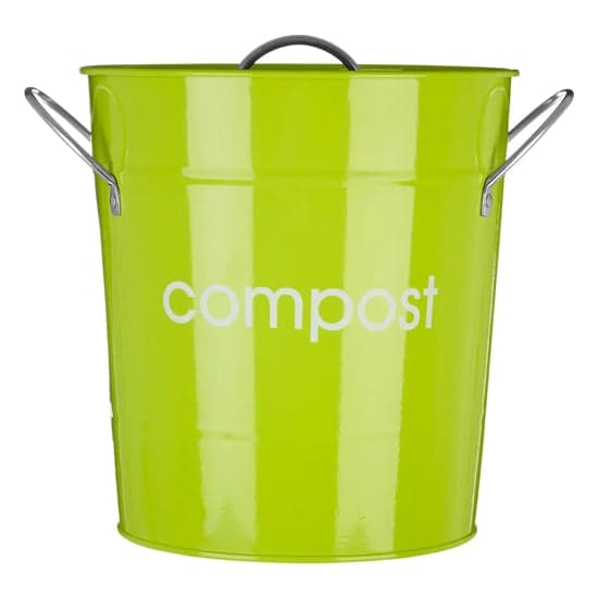 Milan Metal Compost Bin In Lime Green_1