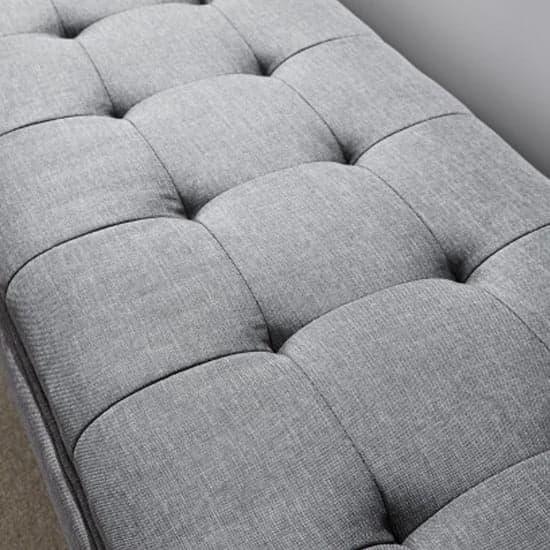 Mopeth Fabric Upholstered Window Seat Bench In Dark Grey_2