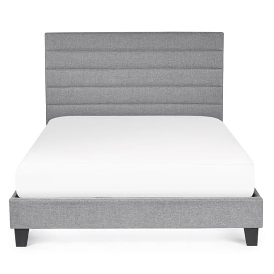 Milford Linen Fabric Double Bed In Grey_4