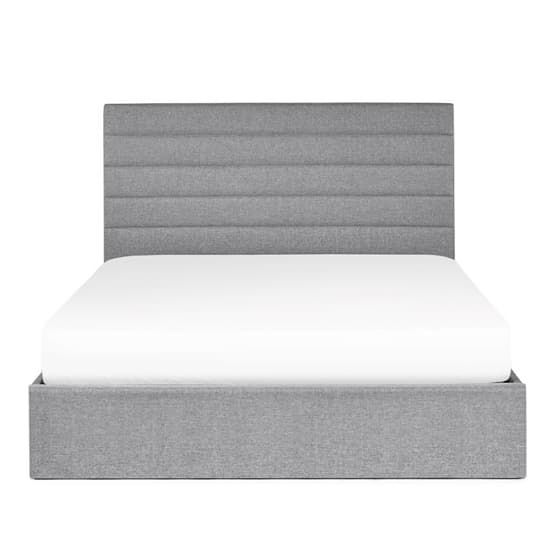 Milford Linen Fabric Lift-Up Storage Double Bed In Grey_5