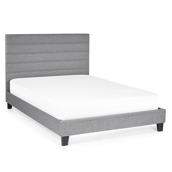 Milford Linen Fabric Single Bed In Grey_2