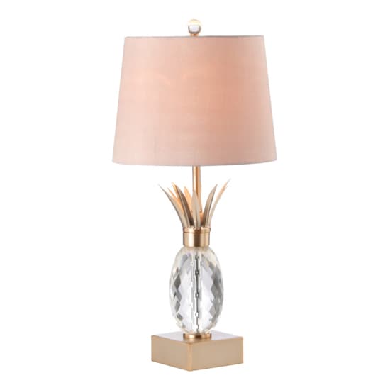 Milford Taupe Faux Silk Shade Table Lamp With Champagne Base_3